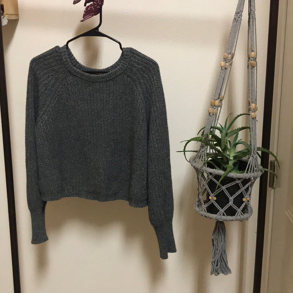 American Apparel Cropped Fisherman Sweater